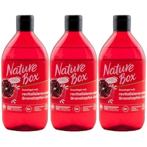 Nature Box Duschgel mit revitalisierendem Granatapfel-Duft 3 x 385ml vegan - Bild 1 von 2