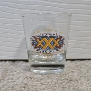 Brand New Superbowl XXX Shot Glass, Sunday January 6th 1995 Sun Devil Arizona - Picture 1 of 2