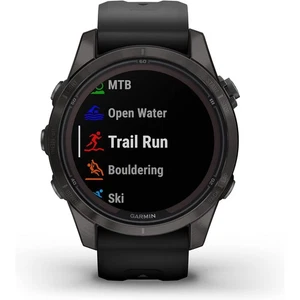 Garmin Fenix 7S Pro Solar, Zafiro, Gris Carbono DLC Titanio, Negro - Imagen 1 de 7
