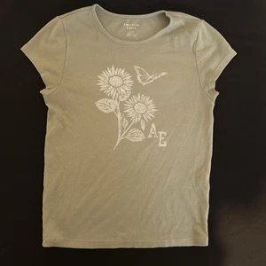 Camisa Flor Verde Águila Americana Talla S - Imagen 1 de 4