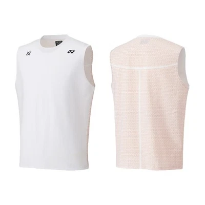 Camiseta sin mangas deportiva blanca YONEX 25F/W para hombre Viktor Axelsen 16823EX Foto 1 de 4