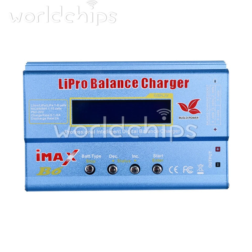 iMAX B6 AC Digital LCD RC Lipo NiMh NiCD Caricabatteria Adattatore Bilanciamento Alimentazione - Immagine 1 di 4
