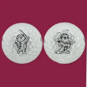 RARE Malbon Golf TIGER & WIZARD Logo Golf Balls MINT AAAAA (2 Golf Balls) - Picture 1 of 5