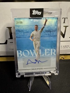 Dale Steyn /50 Auto. Topps Cricket Legends - Picture 1 of 2