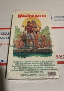 Meatballs III 3 VHS SEALED Patrick Dempsey Al Waxman 1984 Rare Comedy - Picture 1 of 9