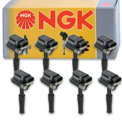 8 pcs NGK Ignition Coil for 2000-2002 Jaguar XKR 4.0L V8 - Spark Plug Tune et - Image 1 of 4