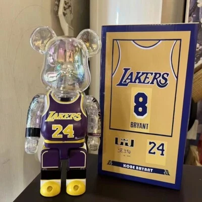 Bearbrick 400% ~ Lakers 24 Medicom Figure Model Statue 28cm 11'' Boxed Gift HOT - image 1 of 4