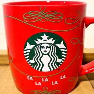 Starbucks Coffee Mug Holiday 2020 FA LA Red Mermaid Christmas 12 oz Cup - Picture 1 of 5