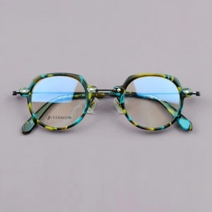 Retro Titanium Acetate Eyeglasses Frames Men Women Reading Classic Frames - Picture 1 of 9