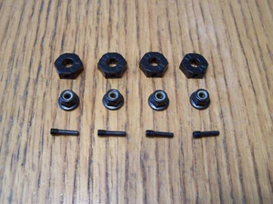 For Axial SCX10 III Jeep CJ-7 AXI03008 Aluminum 12mm Wheel Hexes Nuts & Pins Hex - Picture 1 of 2