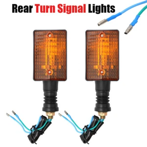 Pair Rear Turn Signal Lights For Yamaha XT600 XT550 XT250 FZ750 XT350 1985-2000 - Picture 1 of 11
