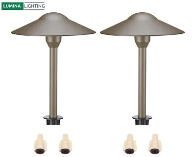 4W Outdoor Pathway Lights Landscape Pathway Light (2-Pack) Low Voltage 12V 3000K - Image 1 of 4