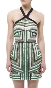 Sass and Bide ‘The Scenario’ Embellished Green Dress - Size UK 8 - Picture 1 of 10