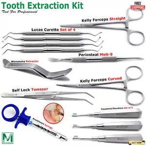 Kit básico de extracción dental veterinaria instrumentos de extracción de dientes de animales pequeños - Imagen 1 de 10