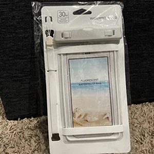 Waterproof Bag Underwater Glowing Cover for Smartphone iPhone Galaxy Phone White - Picture 1 of 2