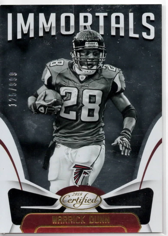 2018 Panini Certified #111 Warrick Dunn /999 Immortals - Image 1 of 1