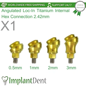 1x Lokator Angulado 30° Accesorio Titanio Dental Conexión Hexagonal Int 2.42mm - Imagen 1 de 9