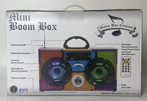 Mini Boombox Couture con Altavoces LED y Bluetooth - Imagen 1 de 3