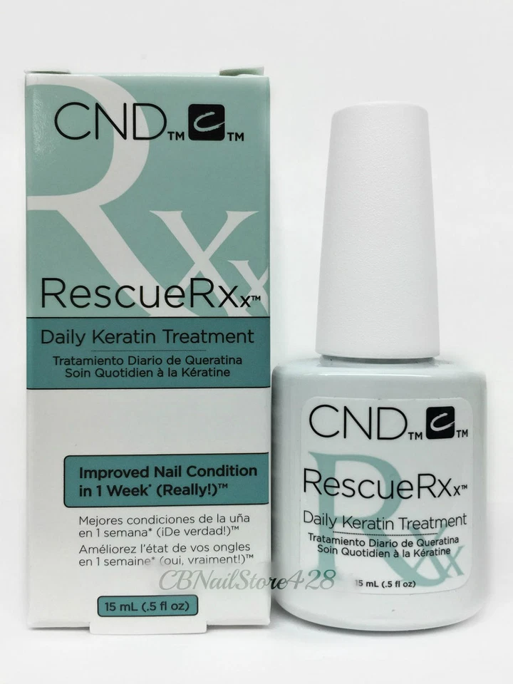 CND Rescue RXx Daily Keratin Treatment Improve Nail Condition 0.5oz/15ml - 90763 - Image 1 of 1