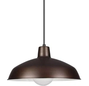 Sea Gull Painted Shade 16" 1 Light Pendant ,Antique Brushed Copper, 6519-63 - Picture 1 of 1