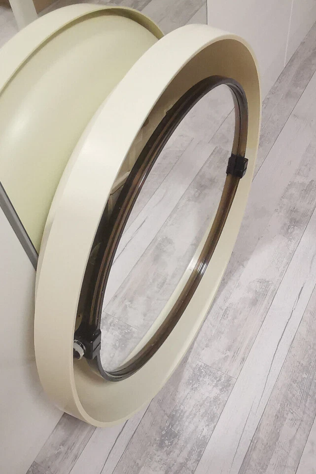 Allibert Wandspiegel Spiegel mit Beleuchtung Schwenkbar Space Age Vintage ⌀61,5 - Bild 1 von 4