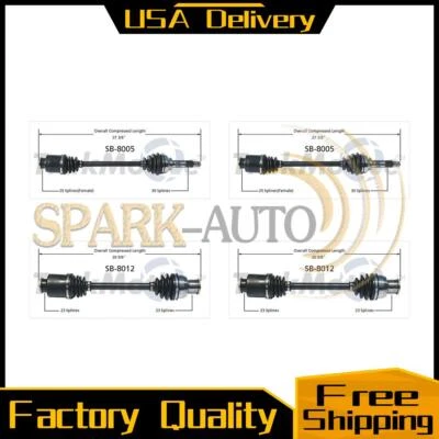 Eje delantero trasero CV compatible con 1987 1988 Subaru DL 1987 1988 1989 Subaru GL-10 Foto 1 de 3