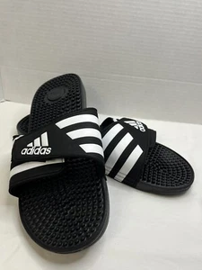 Adidas Slide Sandal for Men Size 13 Black/White Adjustable - Picture 1 of 9