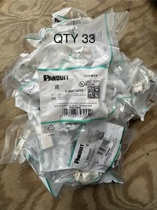 Panduit CJ688TGAW Cat 6 Module 33pc Lot New In Package - Picture 1 of 1
