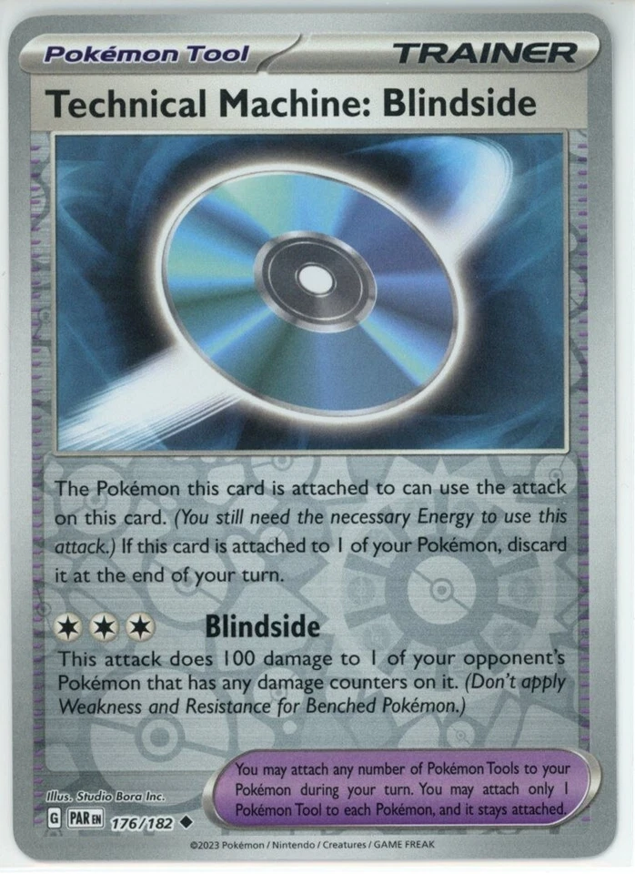 Pokemon TCG Technical Machine: Blindside 176/182 Sv04: Paradox Rift Reverse Holo - Image 1 of 1