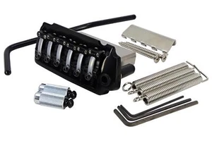 GOTOH EV510TS-LS Locking Saddle Tremolo Bridge  Black, w/ 37mm Steel Block - Picture 1 of 5