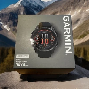 Garmin Fenix 8 43 mm AMOLED Titan Saphir Saphire NEU OVP UVP 1099,99€ - Bild 1 von 3