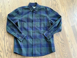 Orvis Shirt Men's SZ: M Blue/Gray Plaid Long Sleeve Button Front 100% Cotton EUC - Picture 1 of 7