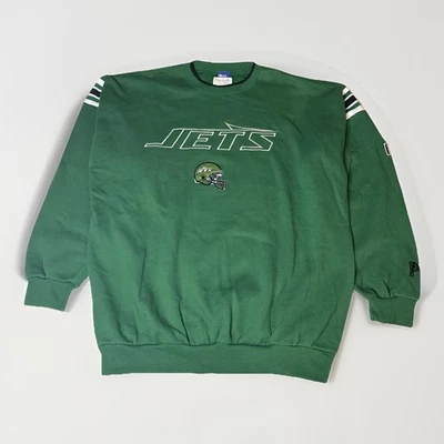 Vintage 1990s Pro Player New York Jets NFL Experience Crewneck Sweatshirt XL New - Image 1 of 4