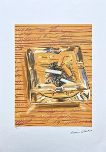 DAVID HOCKNEY - Ashtray - signed, numbered edition 10/500, 35x50 cm - Picture 1 of 4