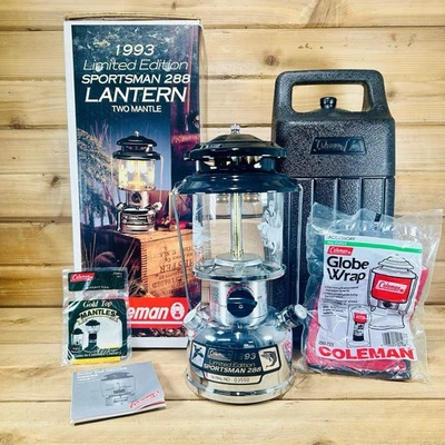Новый из старых запасов Coleman Limited Edition 3/1993 Sportsman 288 Фонарь с Двойной Мантией и Коробка - Изображение 1 из 4