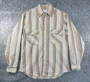 Vintage 70s Big Mac JCPenney Long Sleeve Flannel Button Up Shirt Size M - Picture 1 of 9