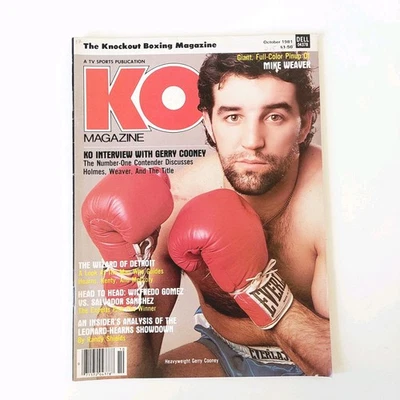 VTG KO Magazine October 1981 Gerry Cooney The Number-One Contender No Label - Image 1 of 4