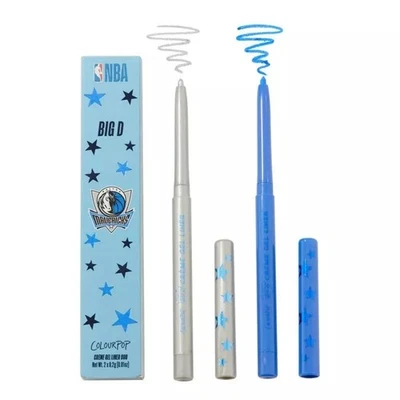 COLOURPOP NBA Dallas Mavericks BIG D Crème Gel Liner Eyeliner Duo Blue Silver - Image 1 of 2