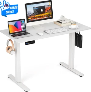 Electric Standing Desk, 120 X 60 Cm Sit Stand Home Office Desk with 3 Memory Hei - Picture 1 of 12