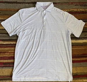 Camisa Polo Johnnie O Peso Pluma Para Hombres Grande Rayas Azul Púrpura Tulipán Warwick - Imagen 1 de 13