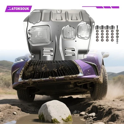 Protector contra salpicaduras de motor de acero para Lexus ES350 300H 2013-18 bajo protector de cubierta del motor Foto 1 de 4