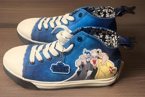 Disney Villains Mid Top Sneaker Größe 6 Schnürschuhe Cruella Maleficent, Neu mit Etikett " - Bild 1 von 6