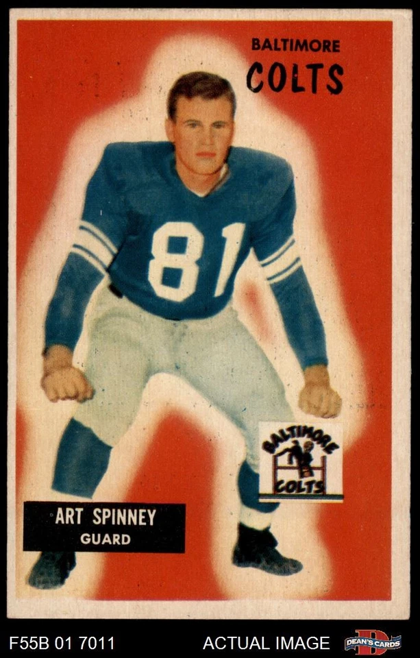 1955 Bowman #107 Art Spinney Colts Boston College 4 - VG/EX - Image 1 of 1