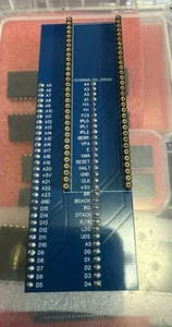 New Amiga A500/A500+ A2000 68000 Straight CPU Relocator Adapter Blue - Picture 1 of 2