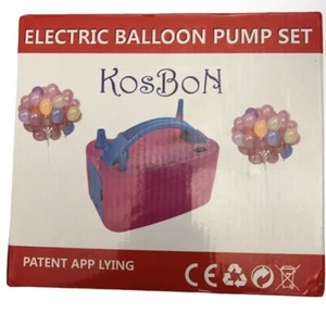Electric Balloon Pump Kit - WITH Balloons and HAPPY BIRTHDAY (132 pcs total)-New - Picture 1 of 5