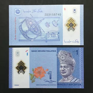 B0021- Malaysia RM1 Zeti sign Polymer Replacement ZD - UNC - Picture 1 of 1
