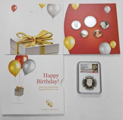2013 S US Mint Happy Birthday 5 Coin Set - Kennedy Half Dollar NGC PF69 UCam - Image 1 of 4