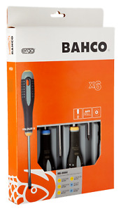 BAHCO 6 Pcs Screwdriver Set Ergo™ Slotted/ Pozi drive  with Rubber Grip- BE-9882