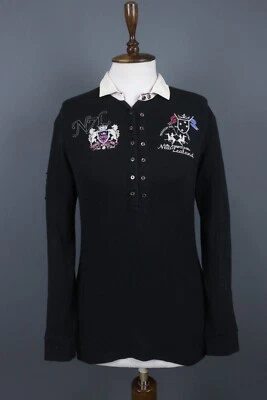 Camisa Polo La Martina Nueva Zelanda #2 Negra Manga Larga Talla 2 Foto 1 de 4