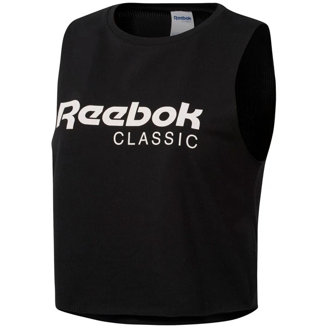 Reebok Canotta Donna GP Q2 Grafica Crop (Nero) CF3152 - Immagine 1 di 1
